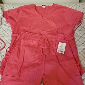 Pretty in pink scrub set